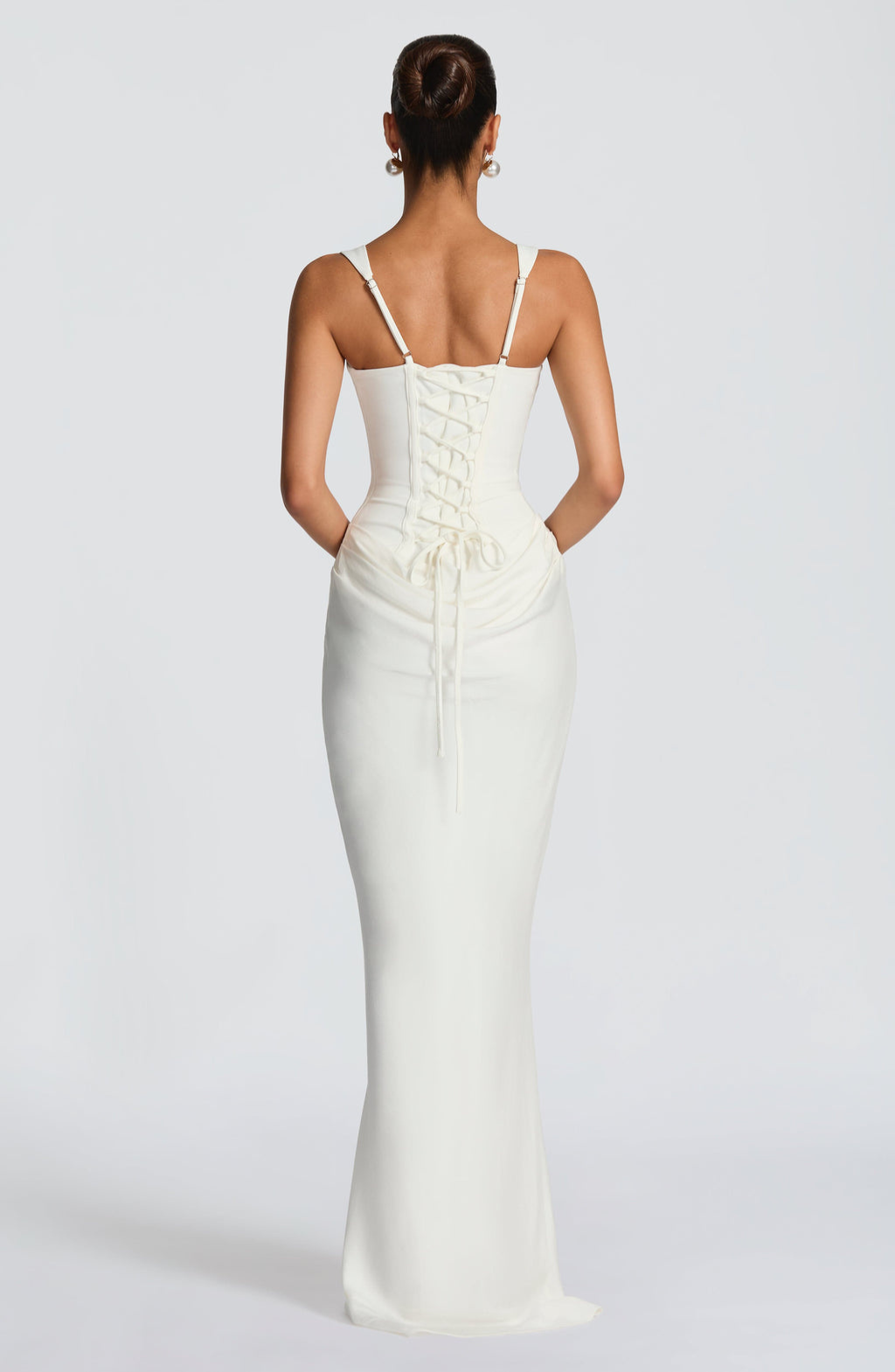 Rosa™ | Vestido con silueta fluida con corsé ajustado