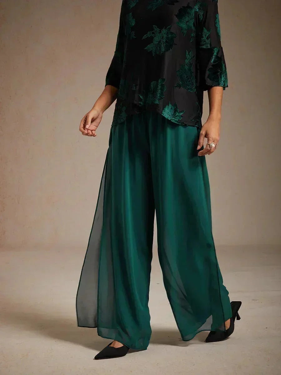 Florencia | Pantalones fluidos con abertura en el bajo