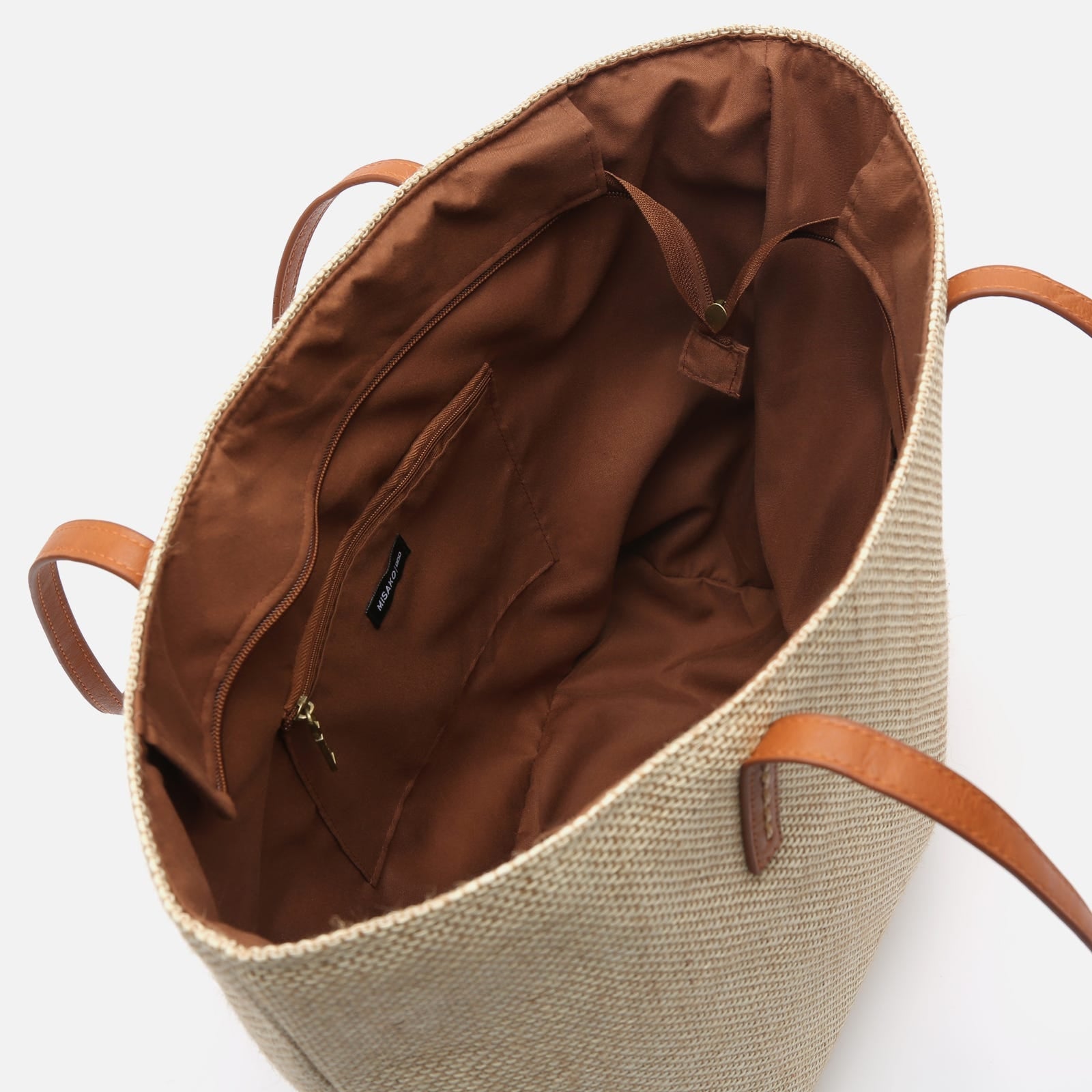 Paraiso bolso shopper grande efecto rafia