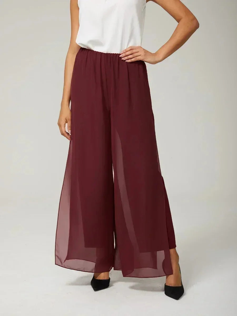 Florencia | Pantalones fluidos con abertura en el bajo