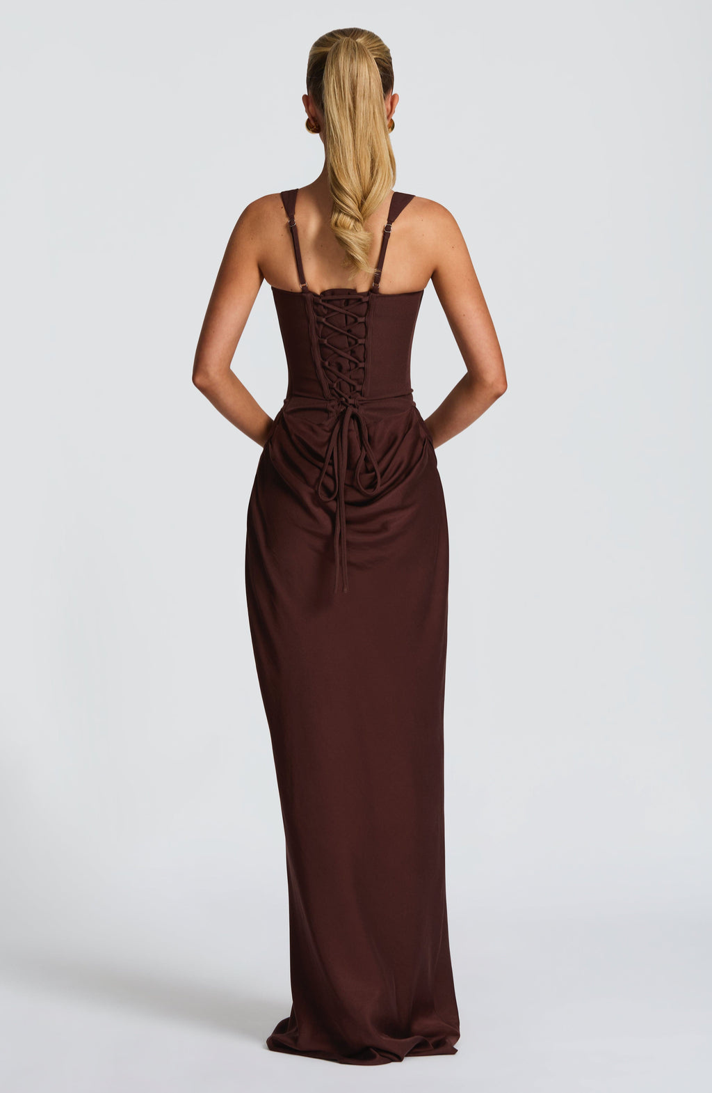 Rosa™ | Vestido con silueta fluida con corsé ajustado