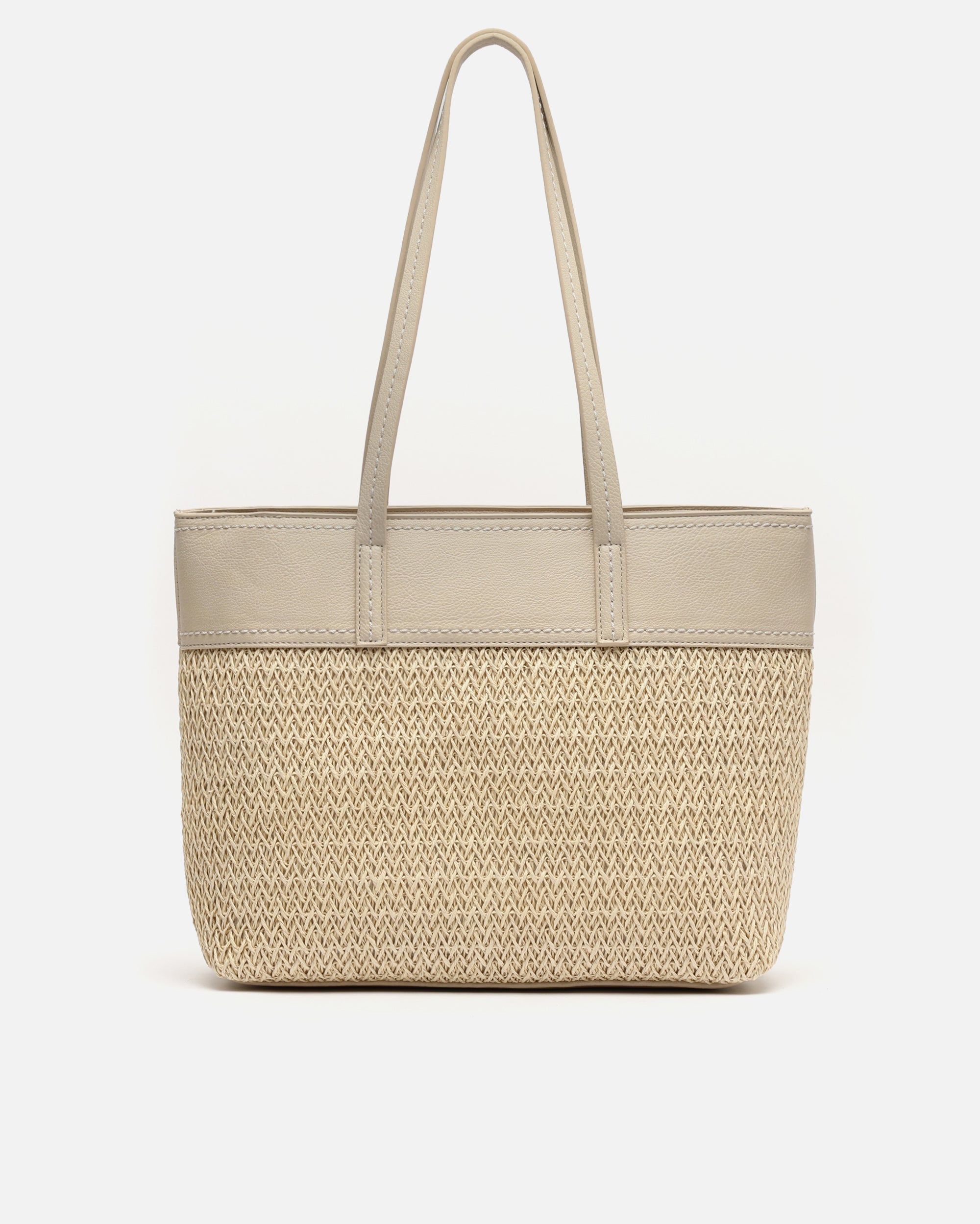 Tichi bolso shopper grande efecto rafia