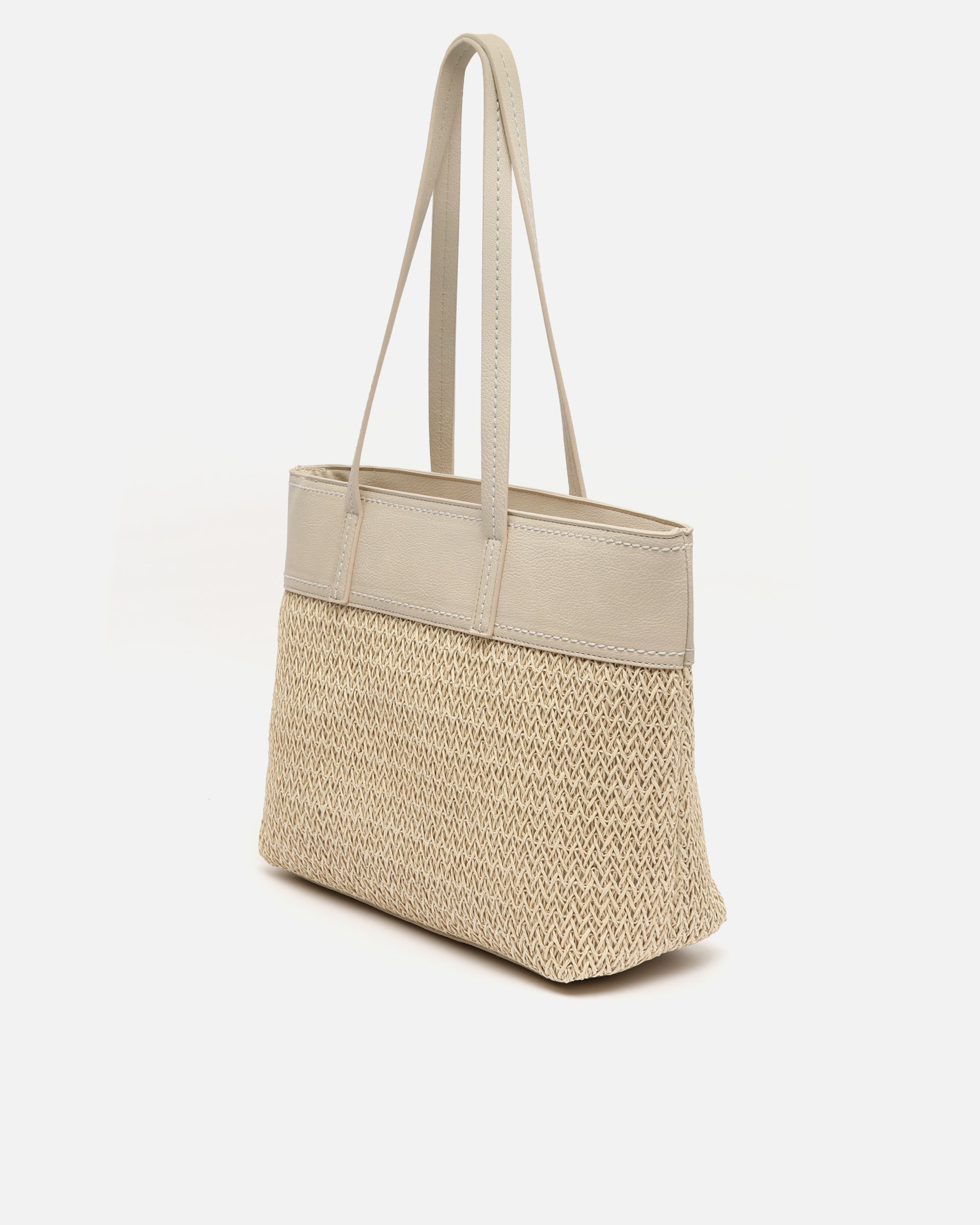 Tichi bolso shopper grande efecto rafia