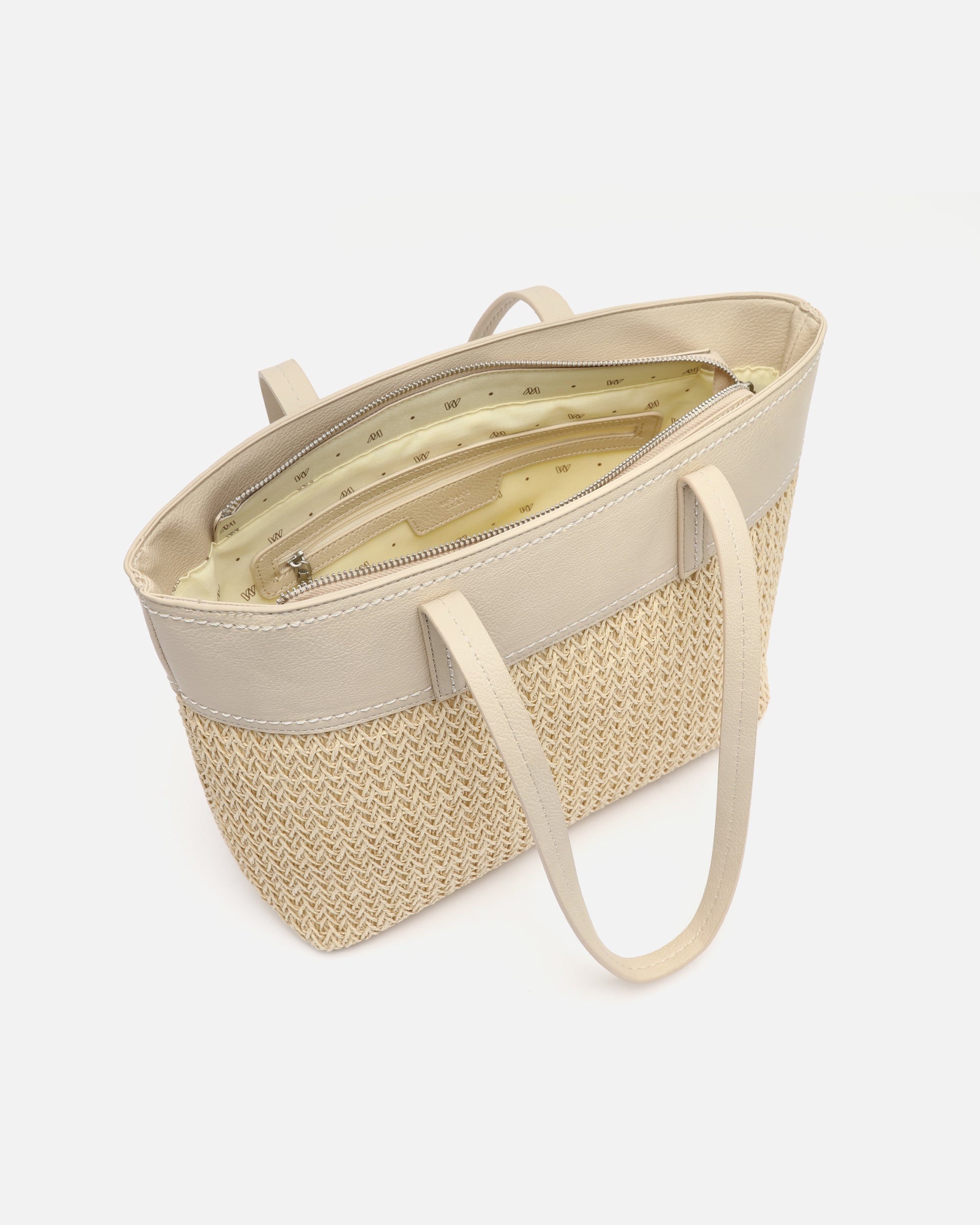 Tichi bolso shopper grande efecto rafia