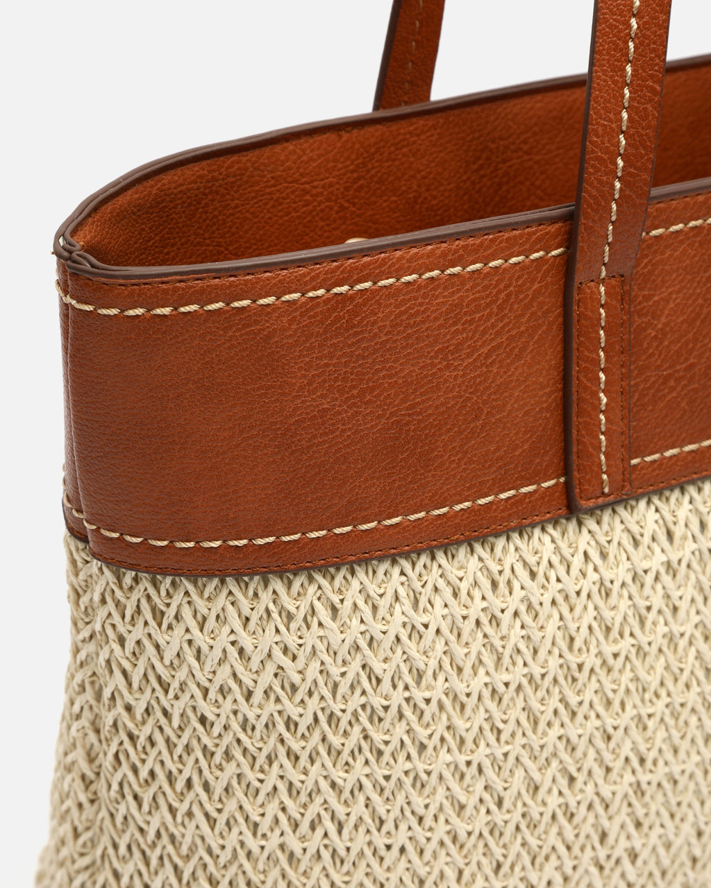 Tichi bolso shopper grande efecto rafia