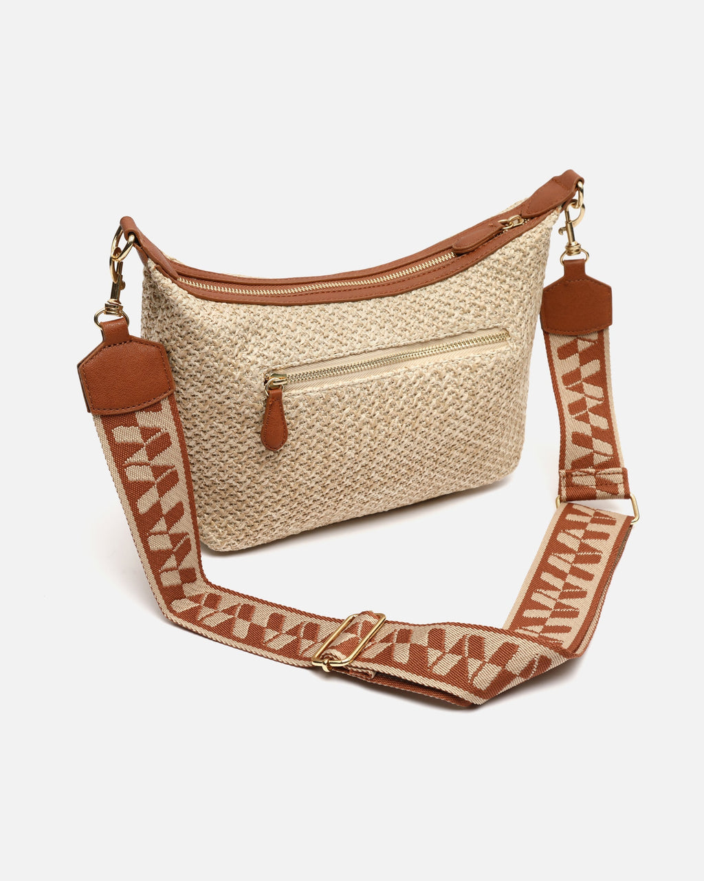 Ralenca bolso bandolera pequeño efecto rafia