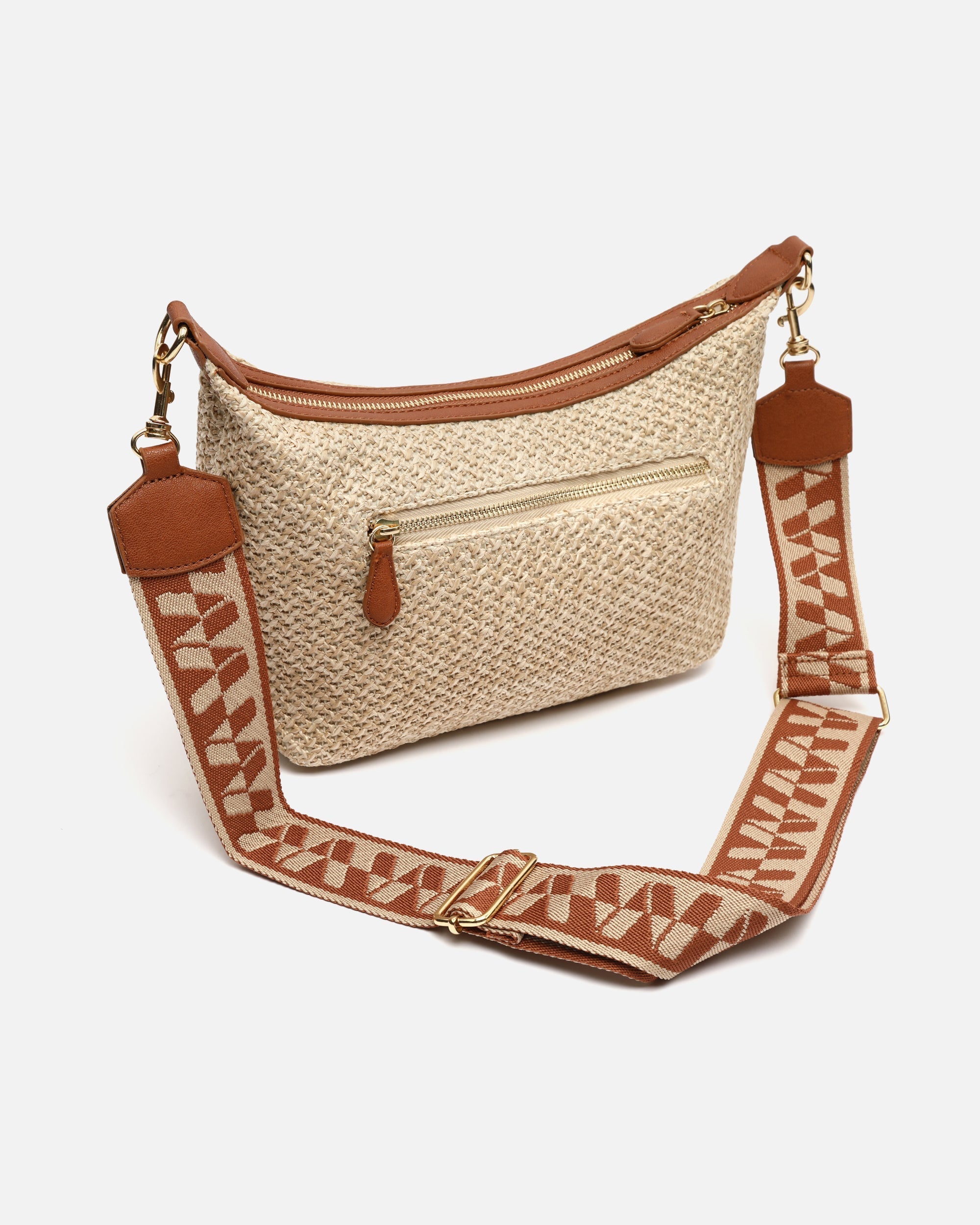 Ralenca bolso bandolera pequeño efecto rafia