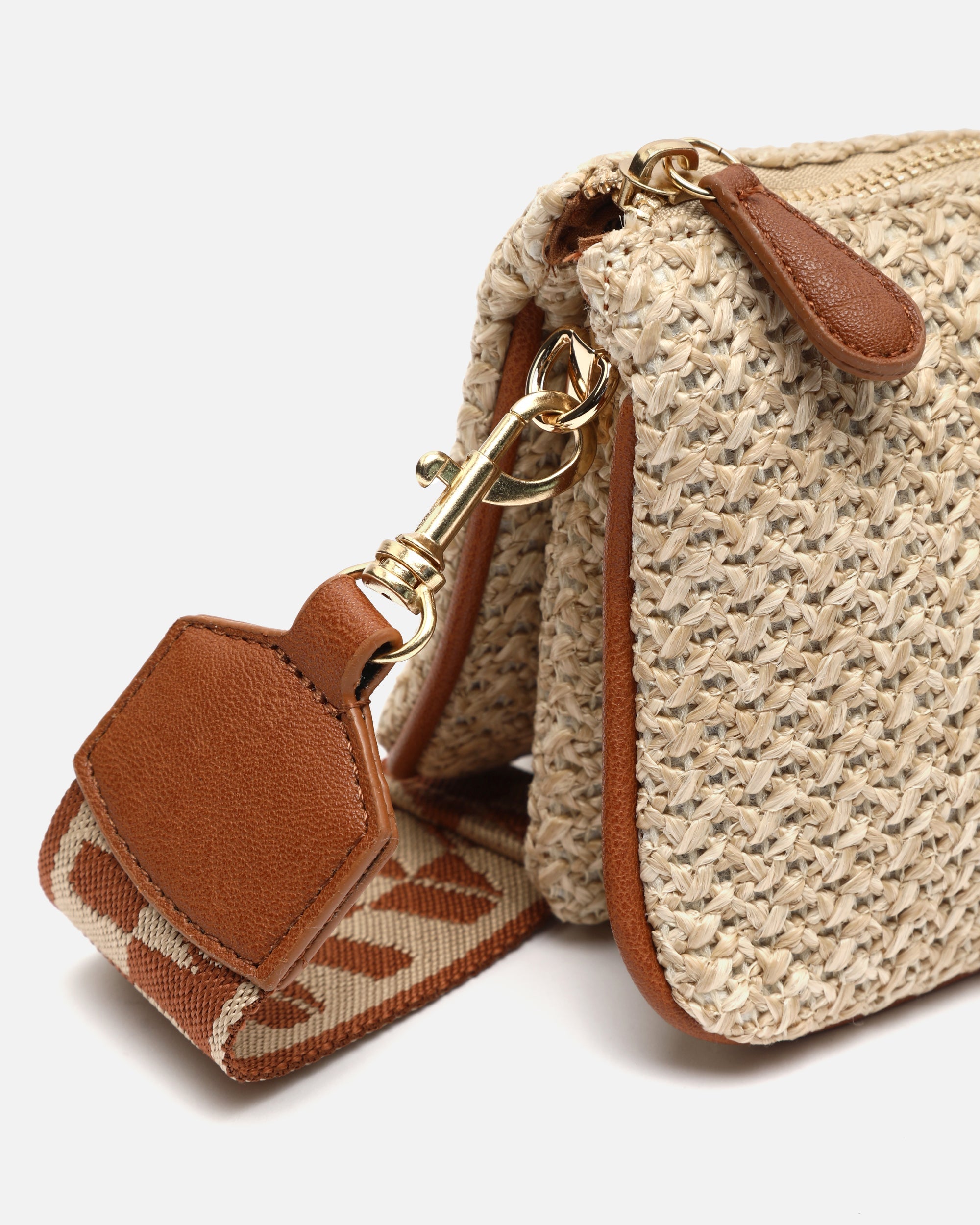 Raleni bolso bandolera efecto rafia