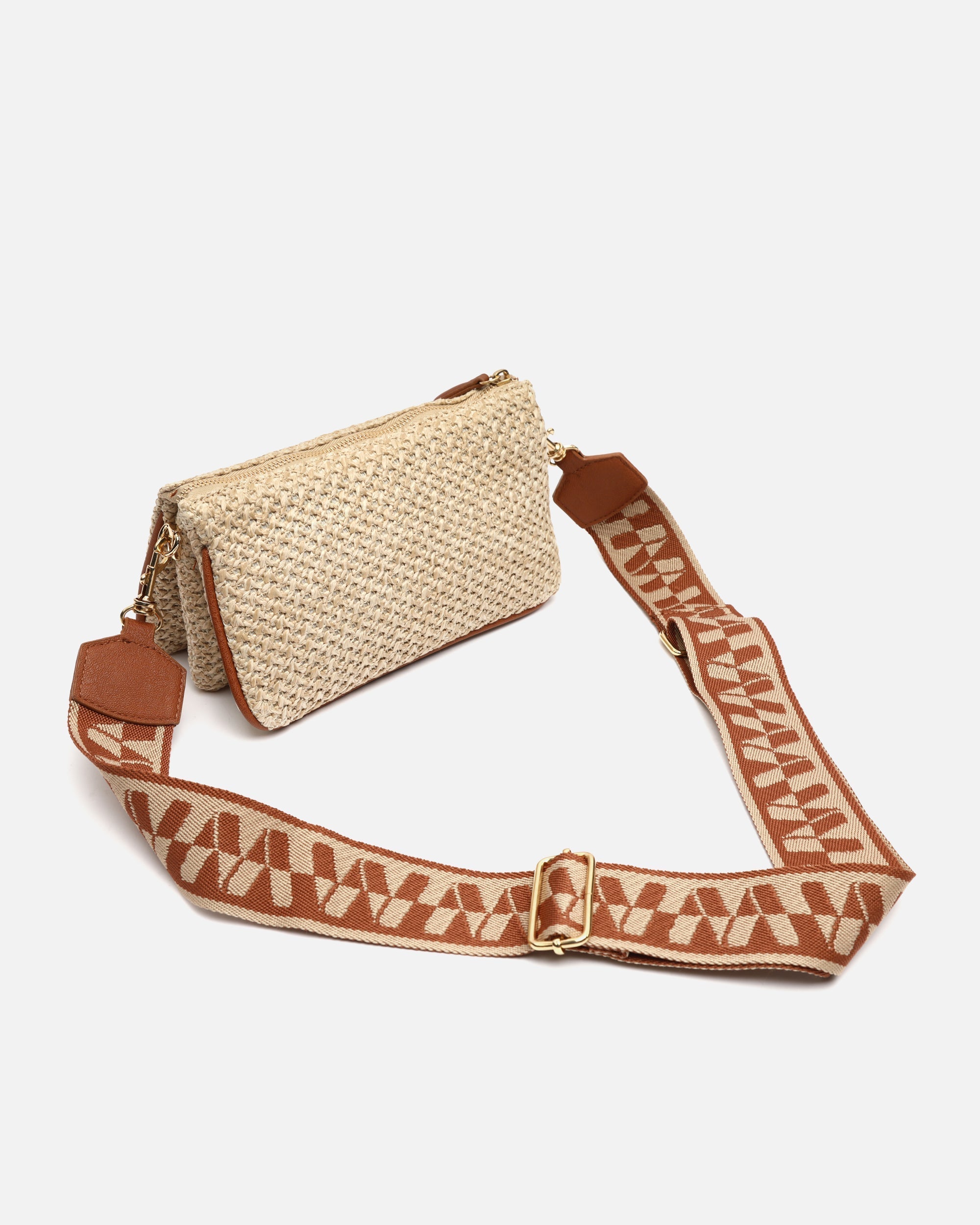 Raleni bolso bandolera efecto rafia
