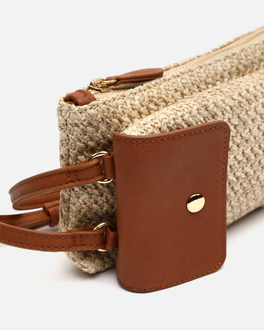 Ralens bolso bandolera mini efecto rafia para móvil
