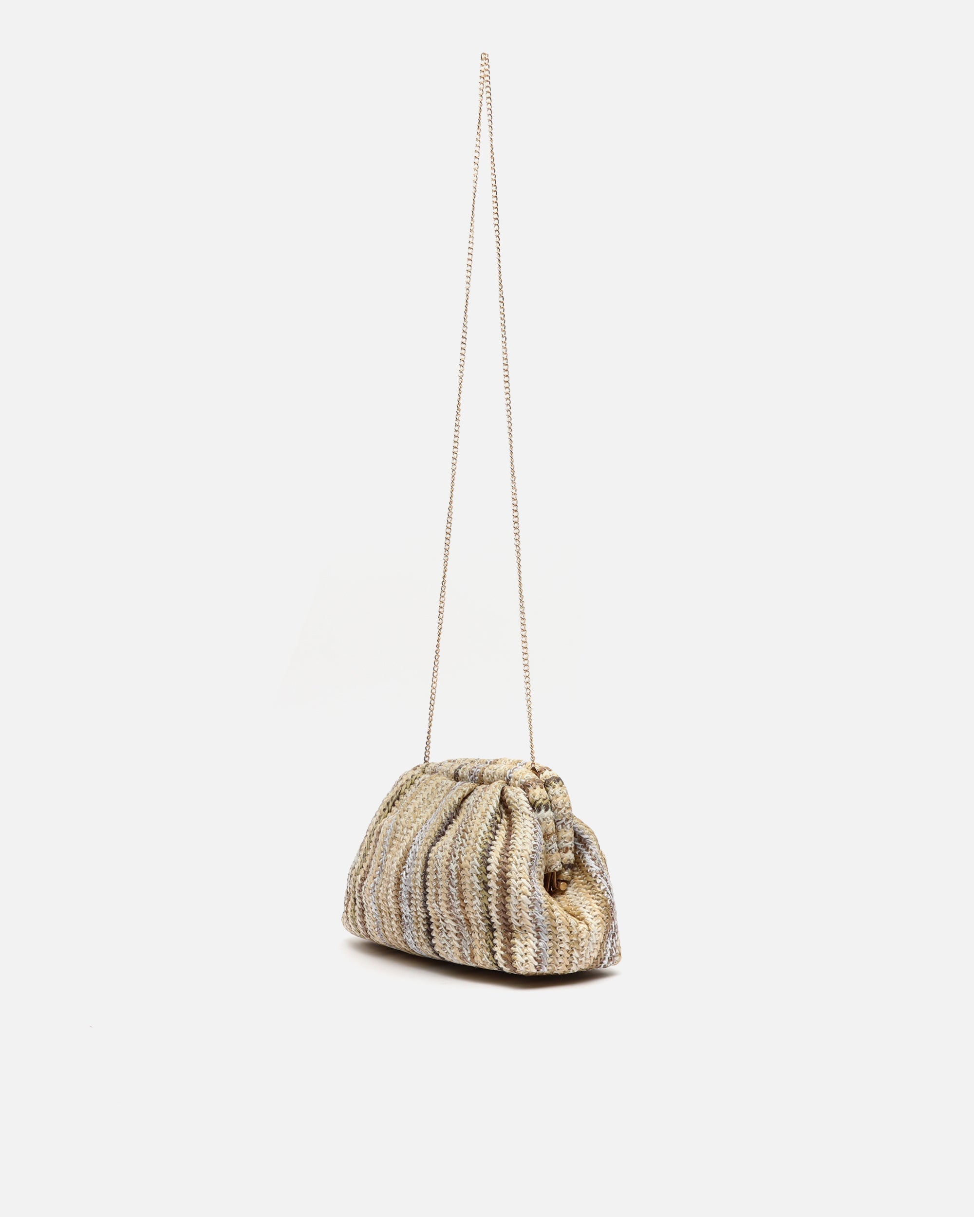 Sandi bolso de fiesta efecto rafia