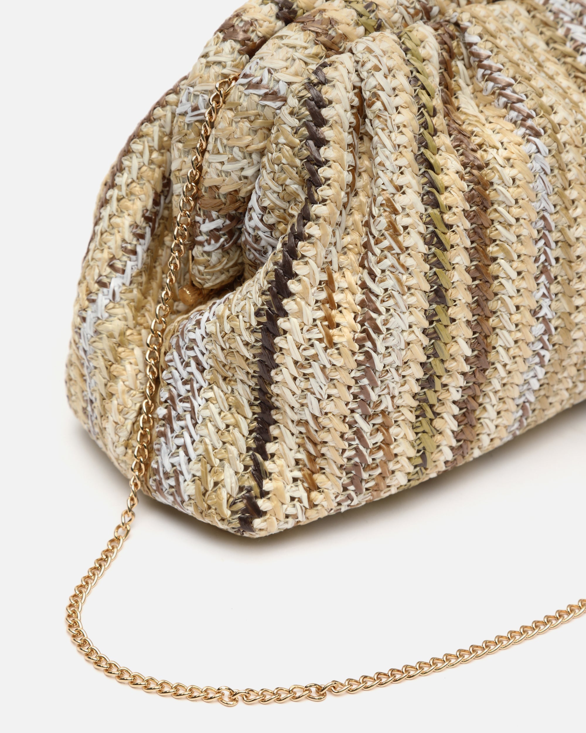 Sandi bolso de fiesta efecto rafia