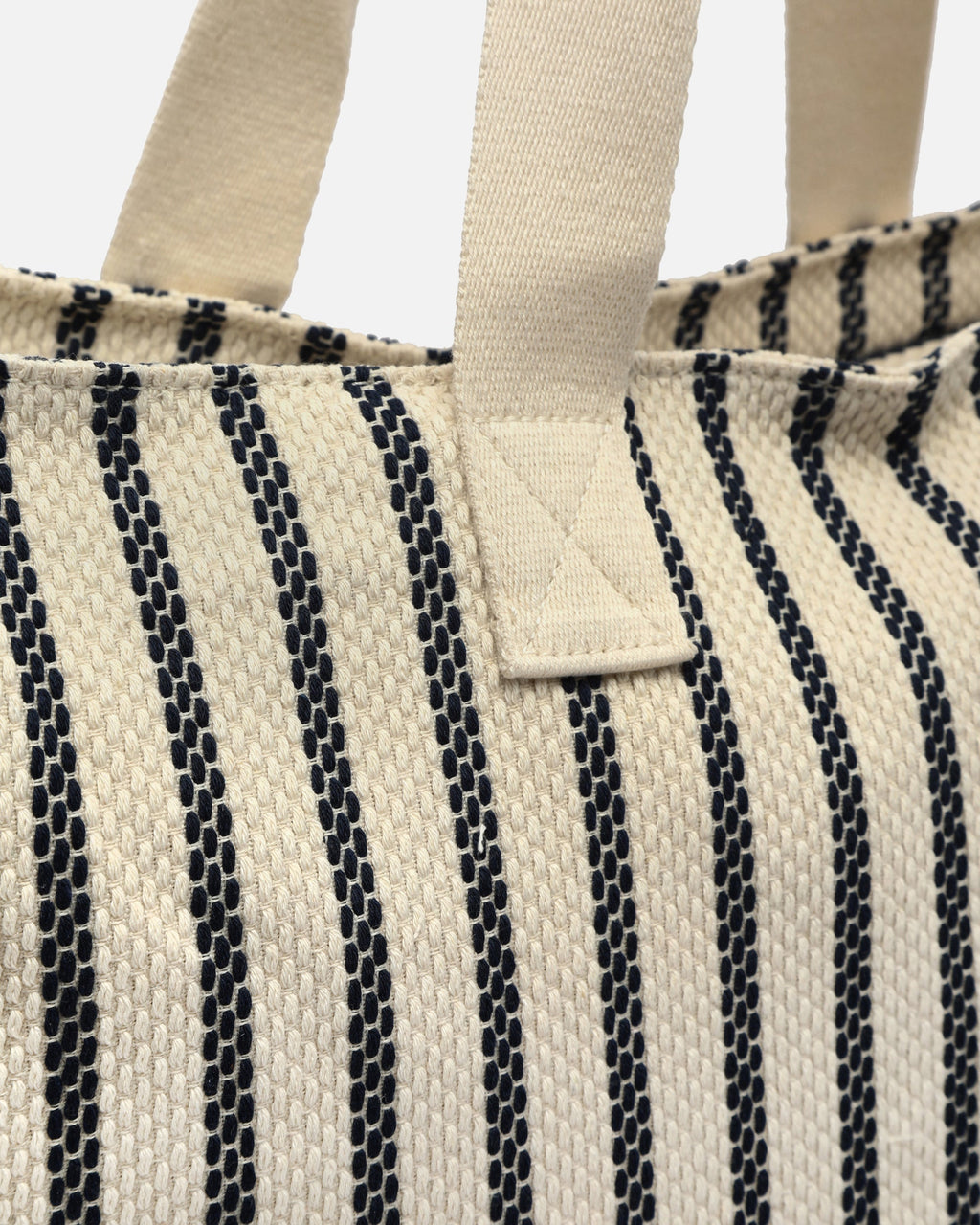 Playa bolsa grande con estampado de rayas en jacquard