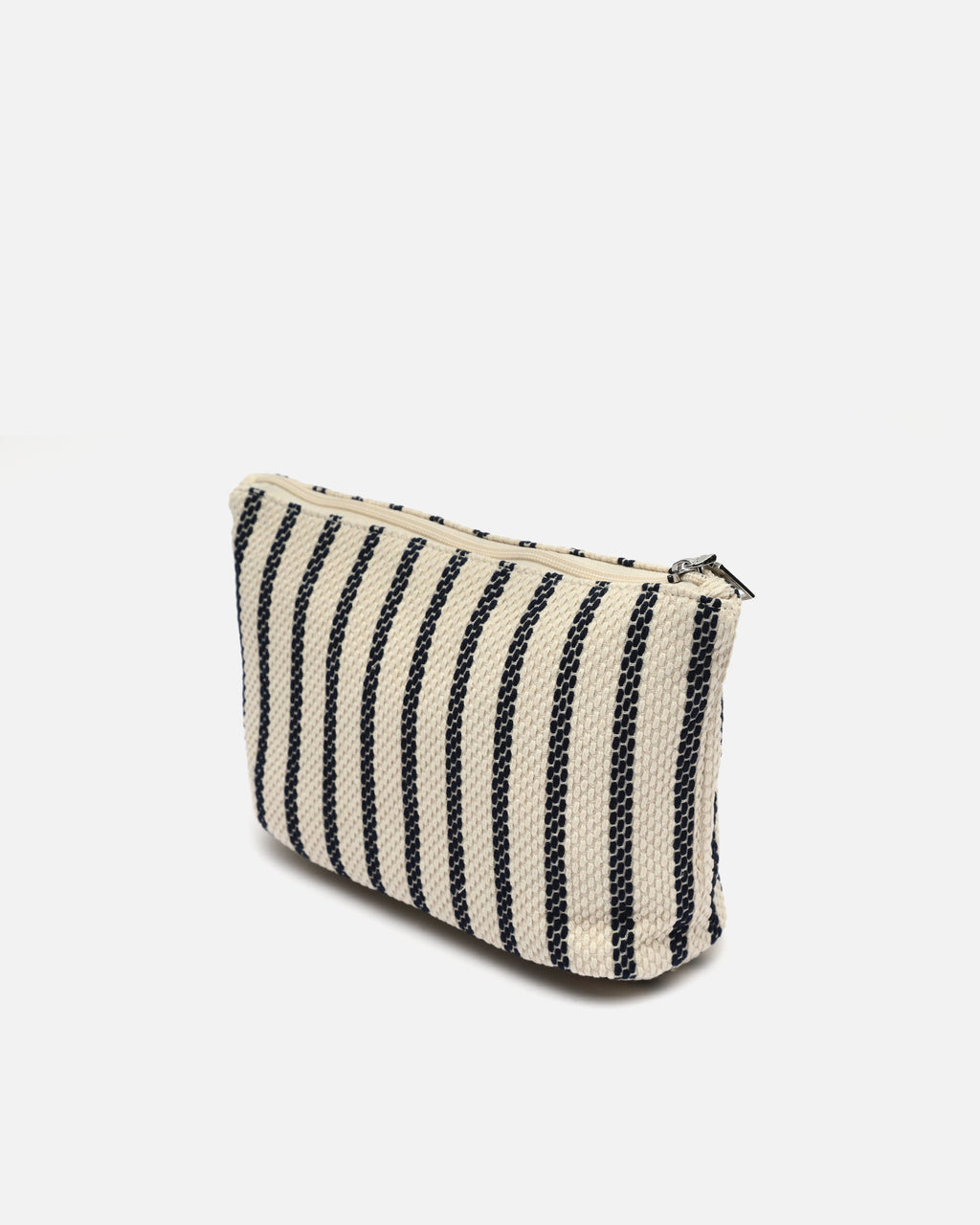 Playa neceser grande con estampado de rayas en jacquard