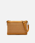 Eis bolso bandolera pequeño efecto rafia