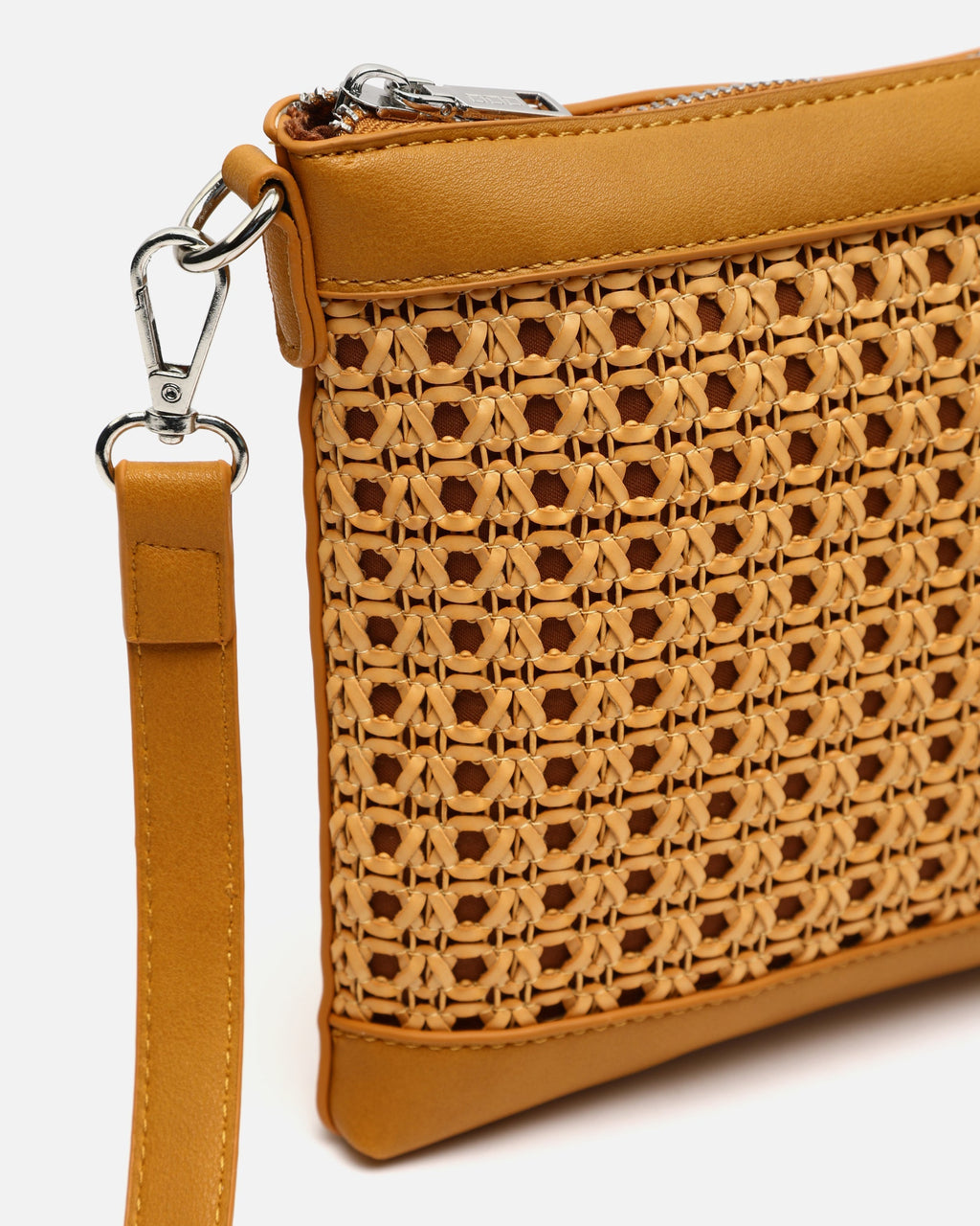 Eis bolso bandolera pequeño efecto rafia