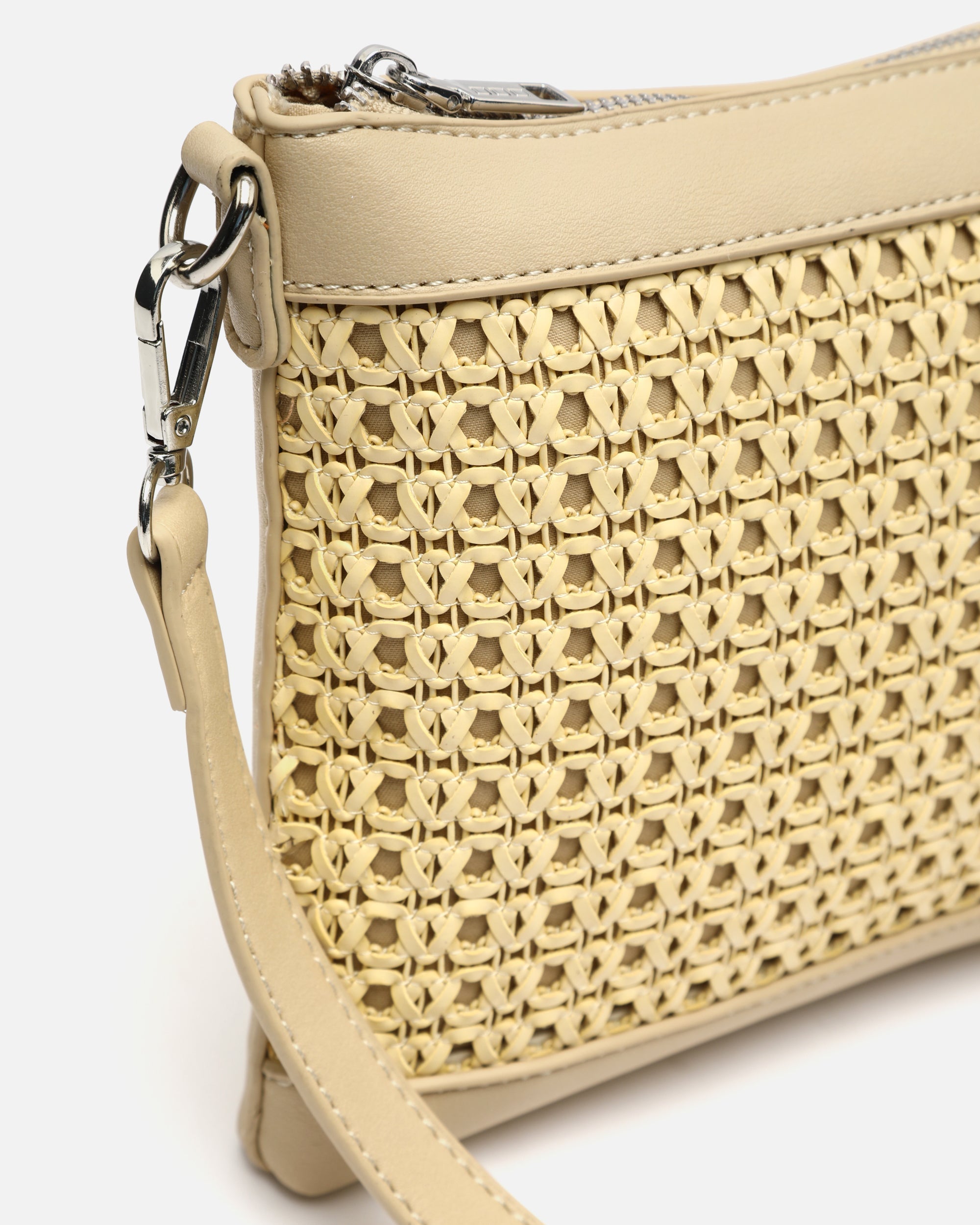 Eis bolso bandolera pequeño efecto rafia
