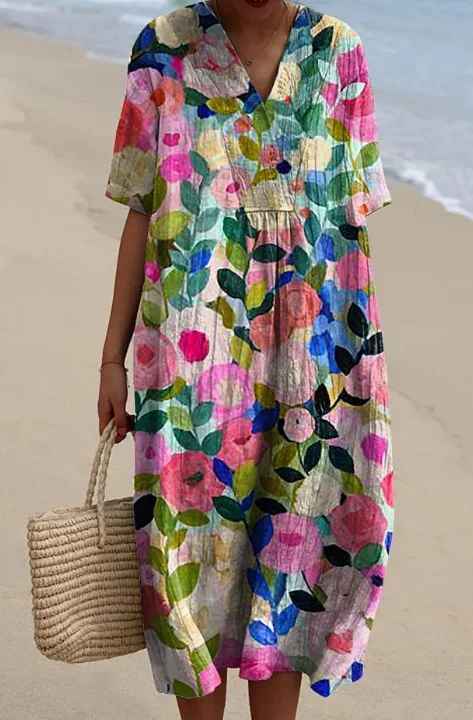 Merel | Vestido Maxi Floral Vintage