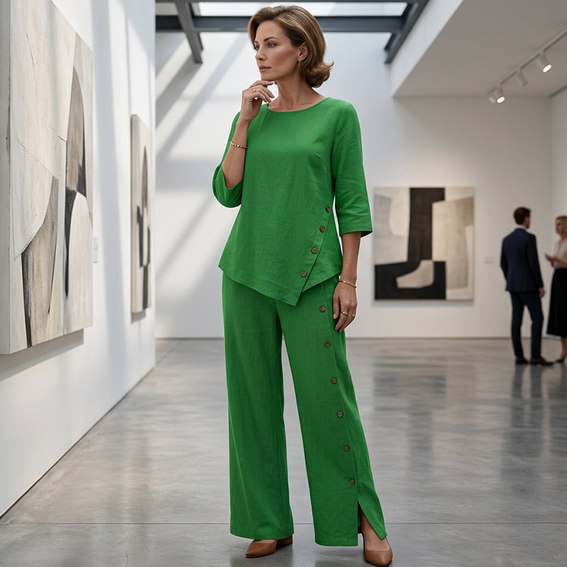 Lucía™ | Conjunto Asimétrico de Silueta Elegante