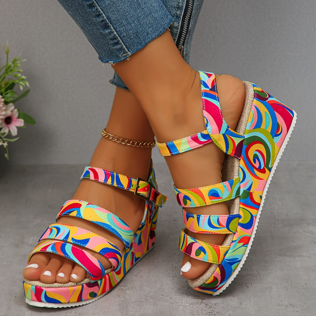 Selora • Sandalias plataforma con tira al tobillo