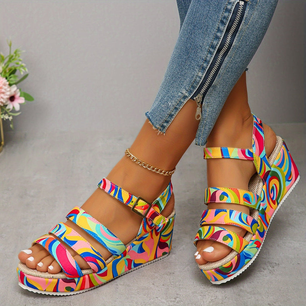 Selora • Sandalias plataforma con tira al tobillo