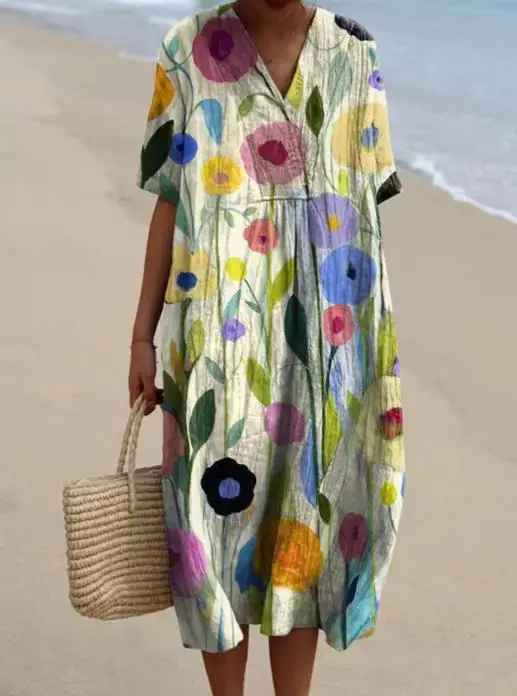 Merel | Vestido Maxi Floral Vintage