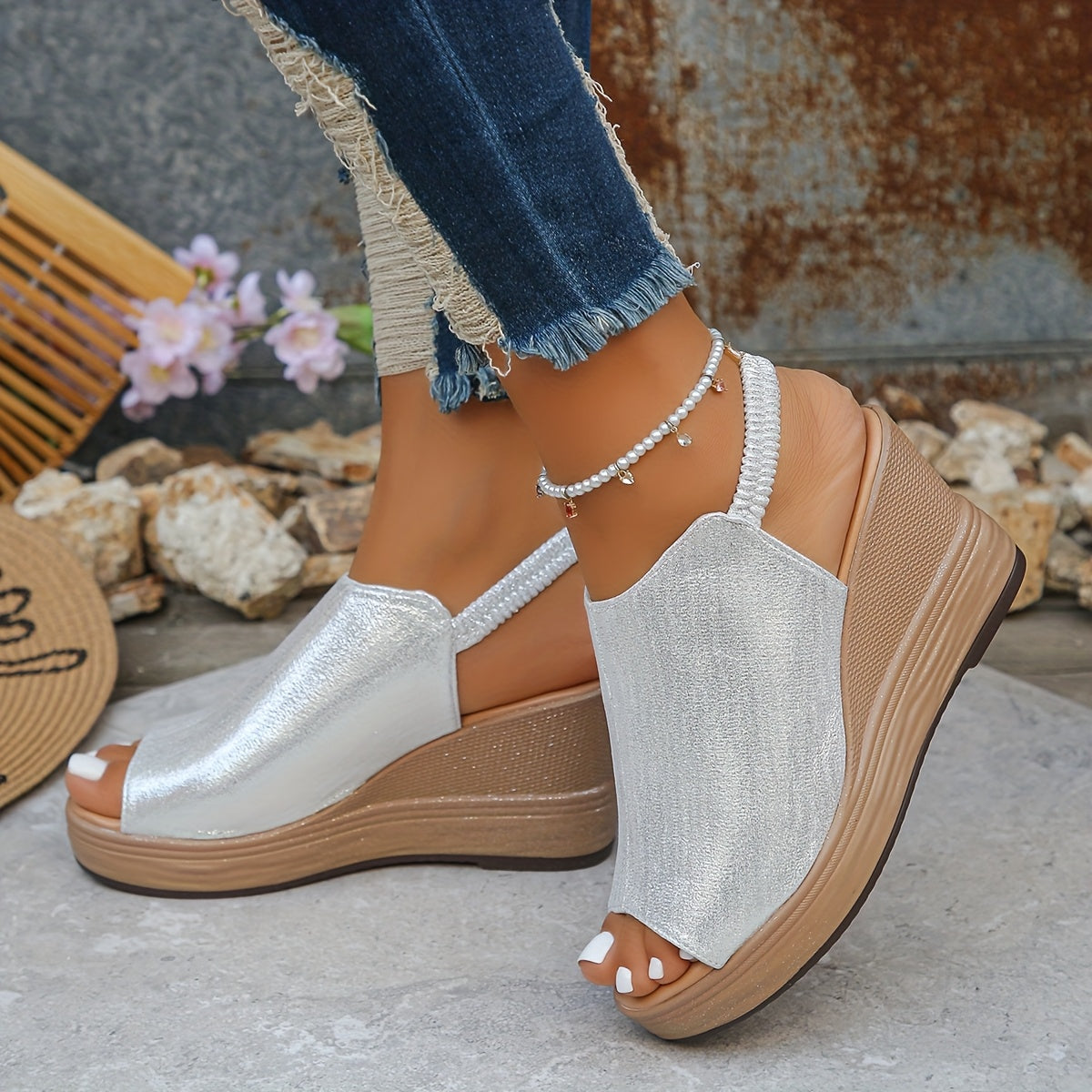 Aurora • Sandalias de cuña ortopédicas