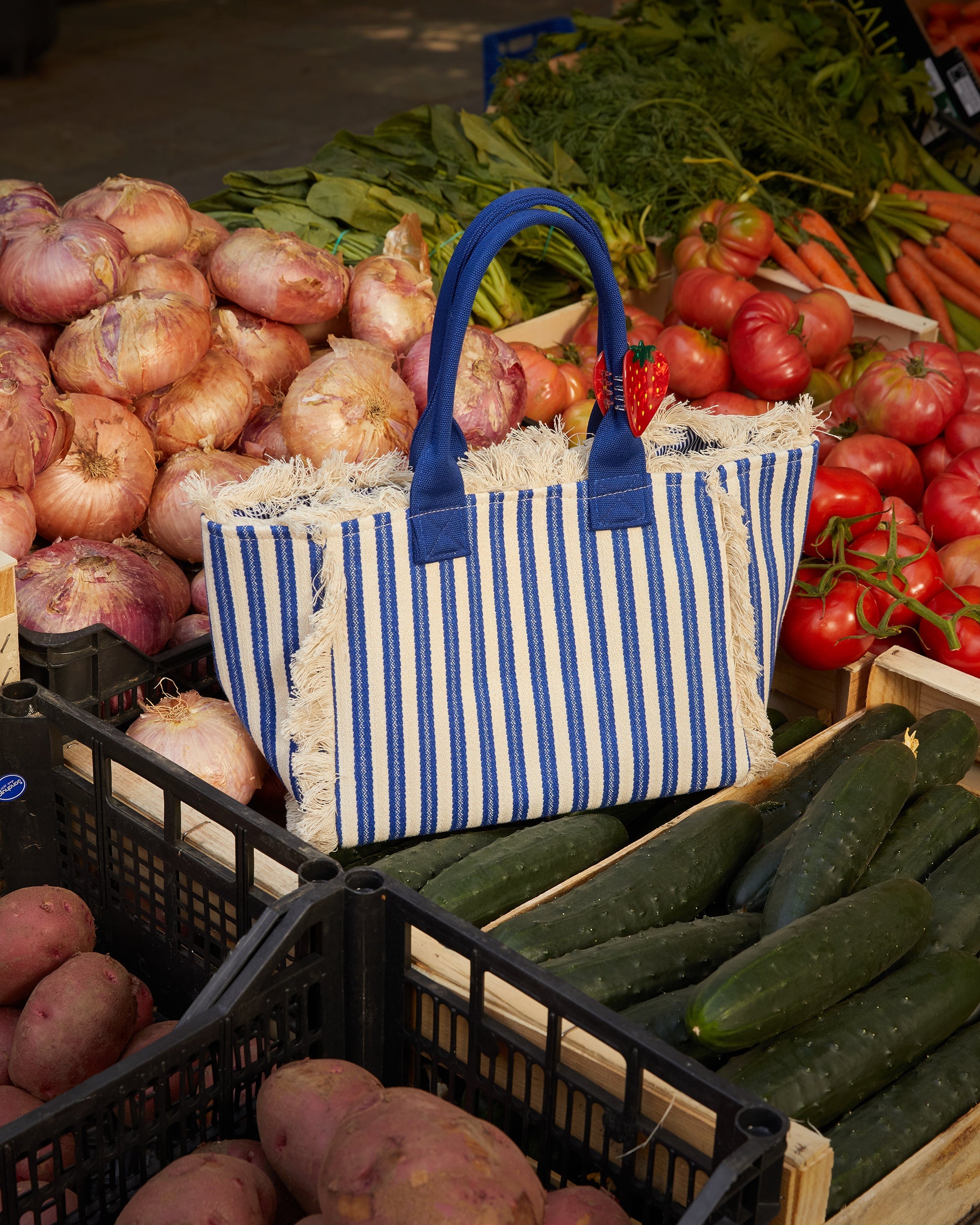 Barte bolso shopper estampado de rayas