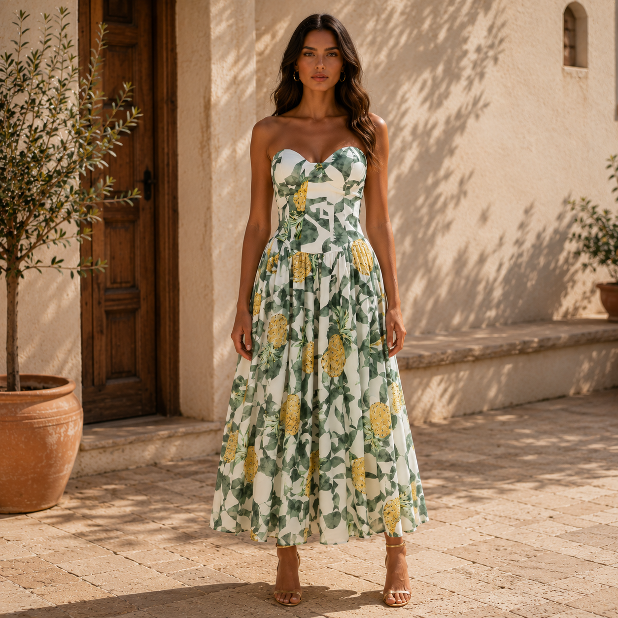 Vestido Siomara™ | Frescura Mediterránea y Elegancia Tropical