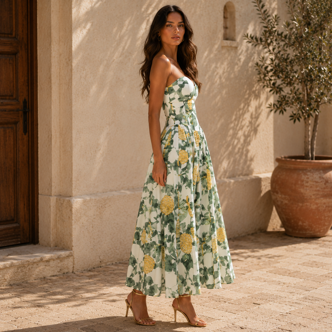 Vestido Siomara™ | Frescura Mediterránea y Elegancia Tropical