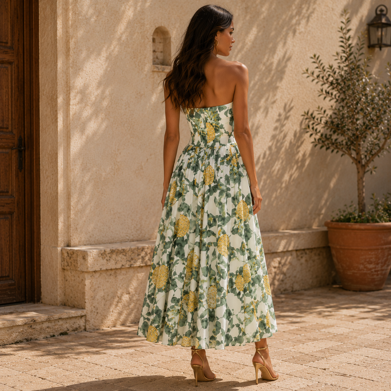 Vestido Siomara™ | Frescura Mediterránea y Elegancia Tropical