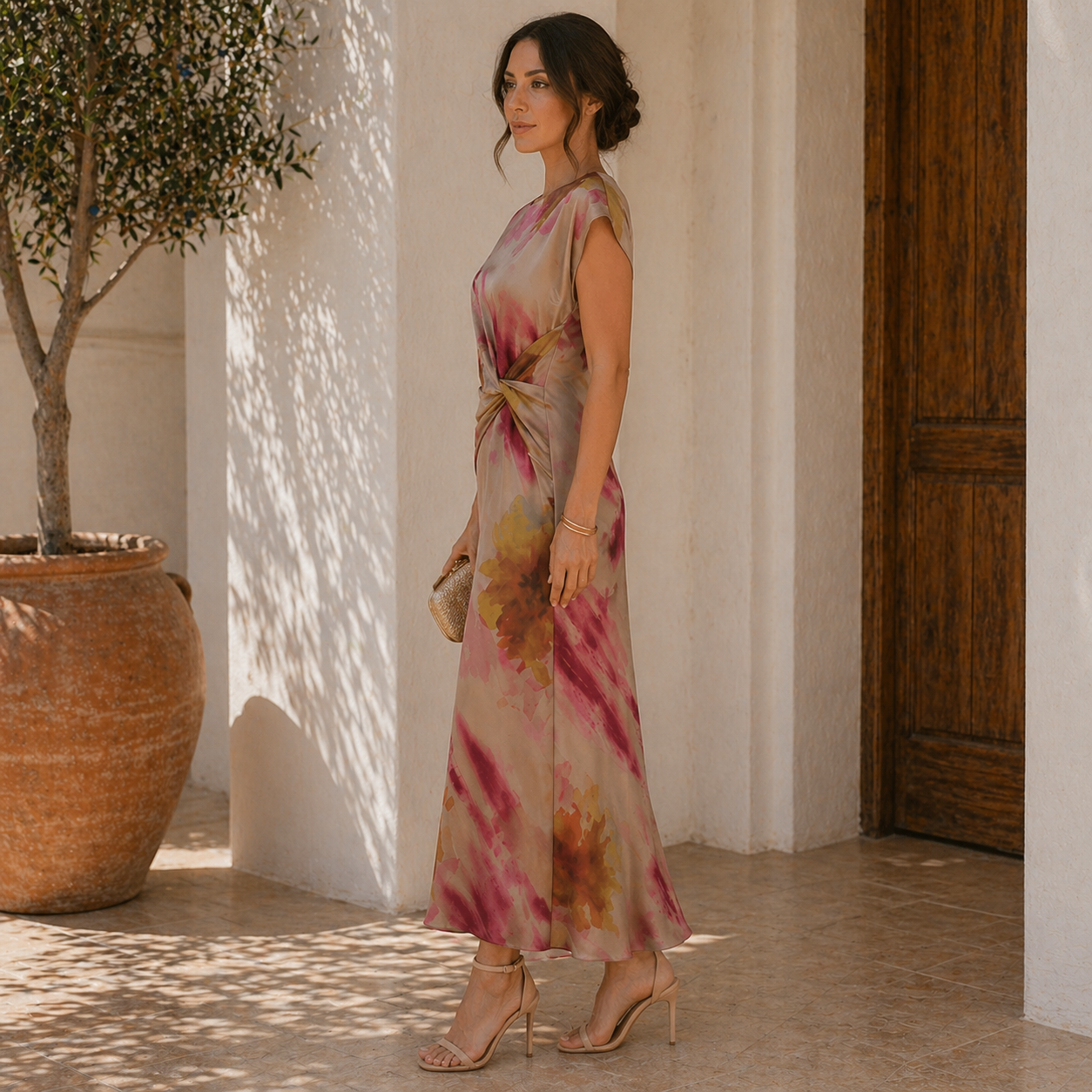 Sonia™ | Vestido Fluido con Nudo Elegante