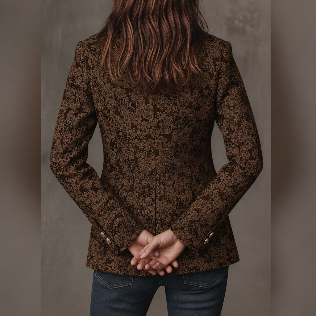 Elisa Blazer Elegante con Estampado Paisley