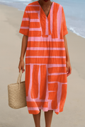 Klara - Vestido Impreso de Brisa de Verano