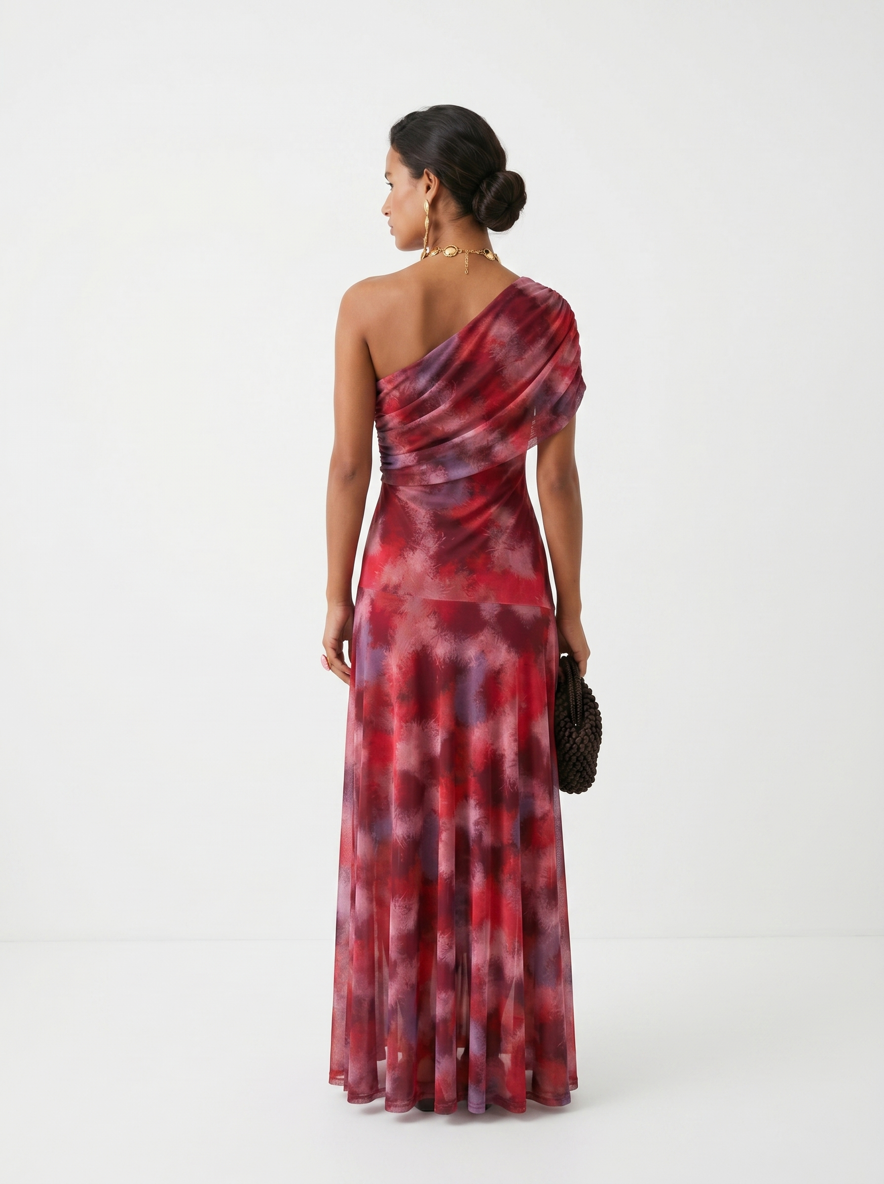 Alejandra / Vestido Multicolor Asimétrico