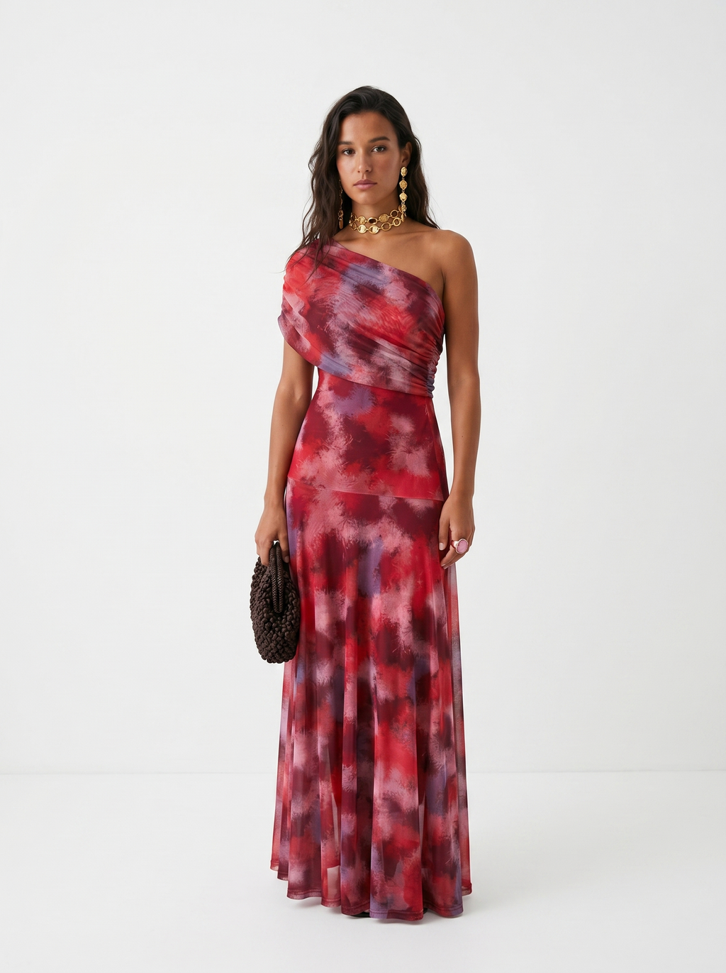 Alejandra / Vestido Multicolor Asimétrico
