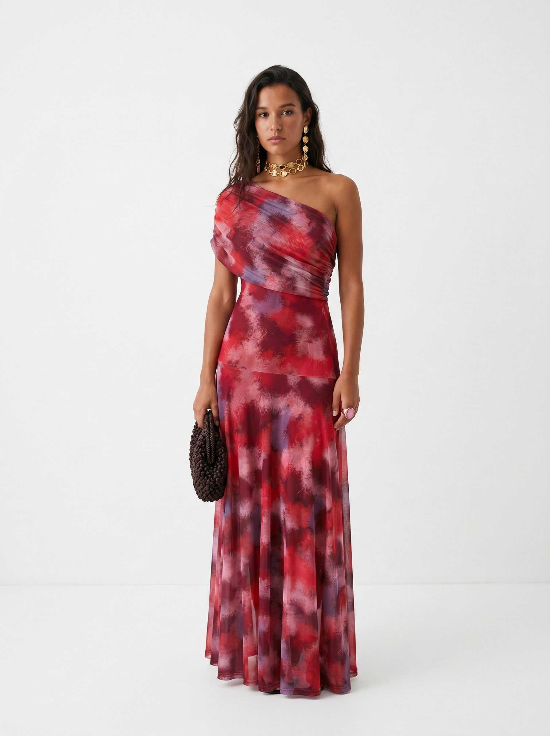 Alejandra / Vestido Multicolor Asimétrico