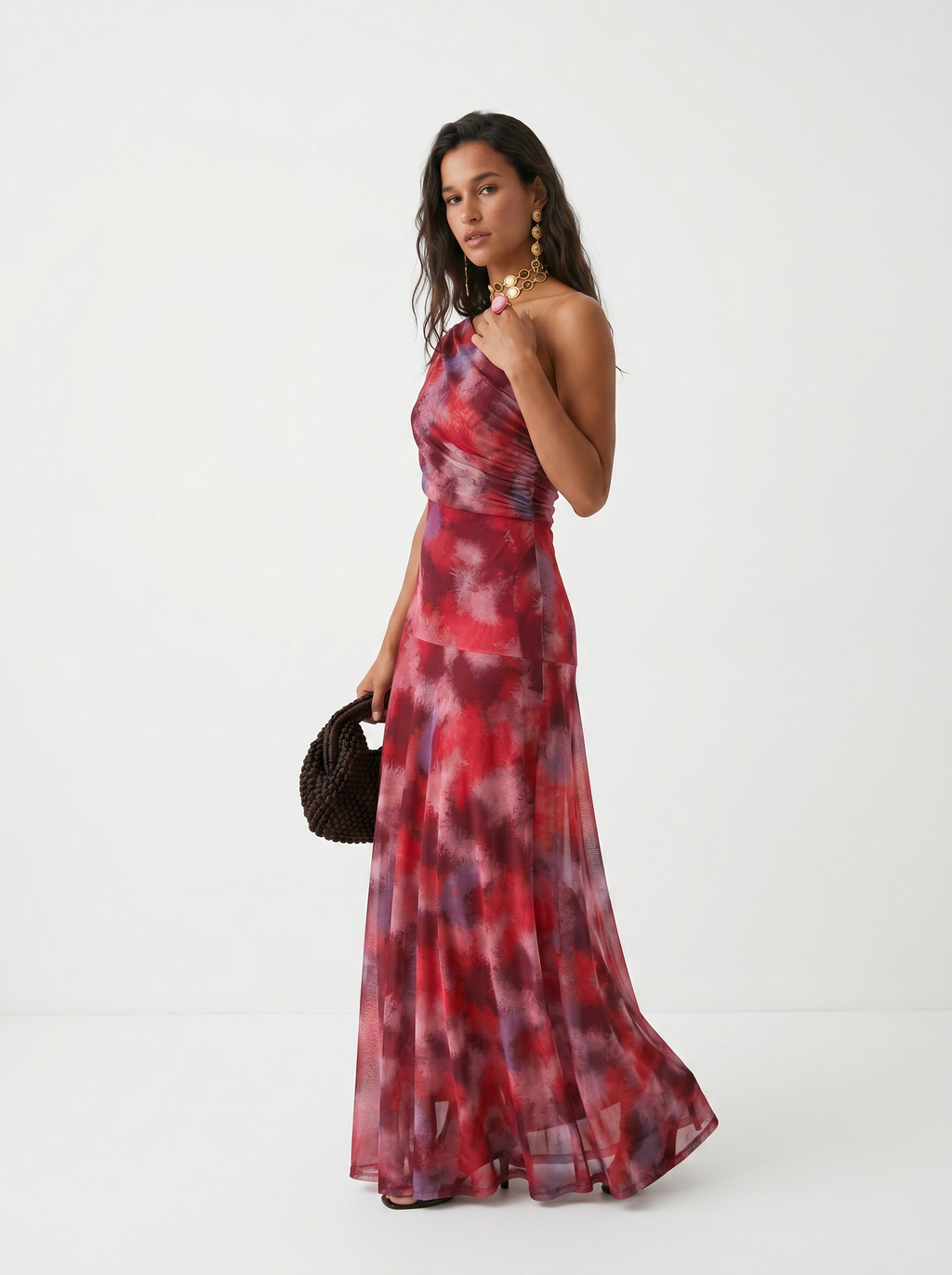 Alejandra / Vestido Multicolor Asimétrico