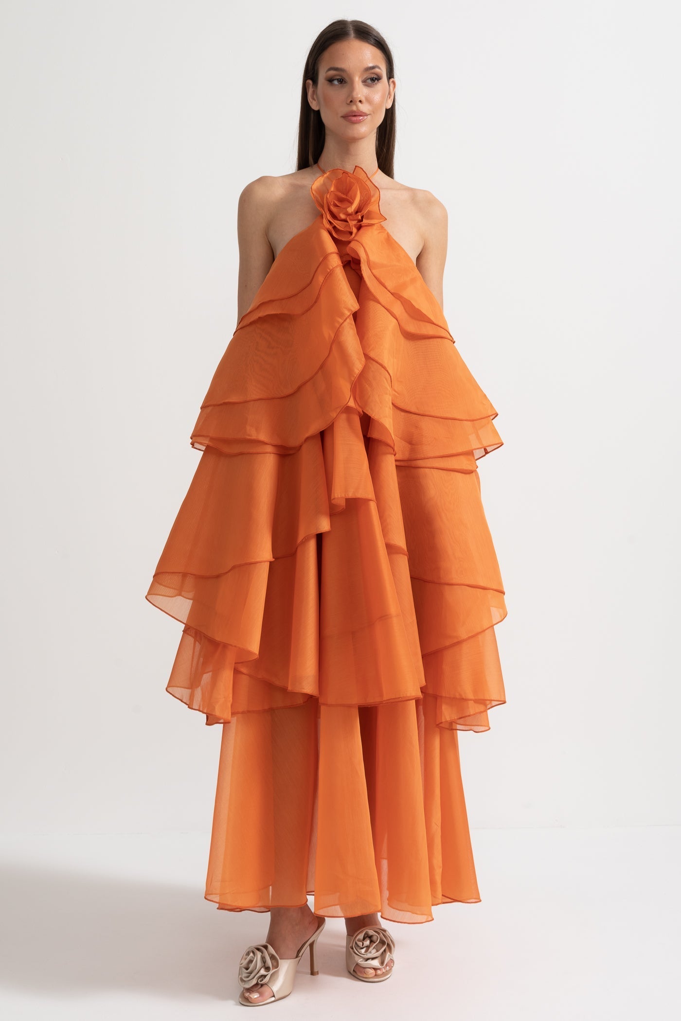 Rocío™ | Vestido Maxi Voluminoso con Volantes