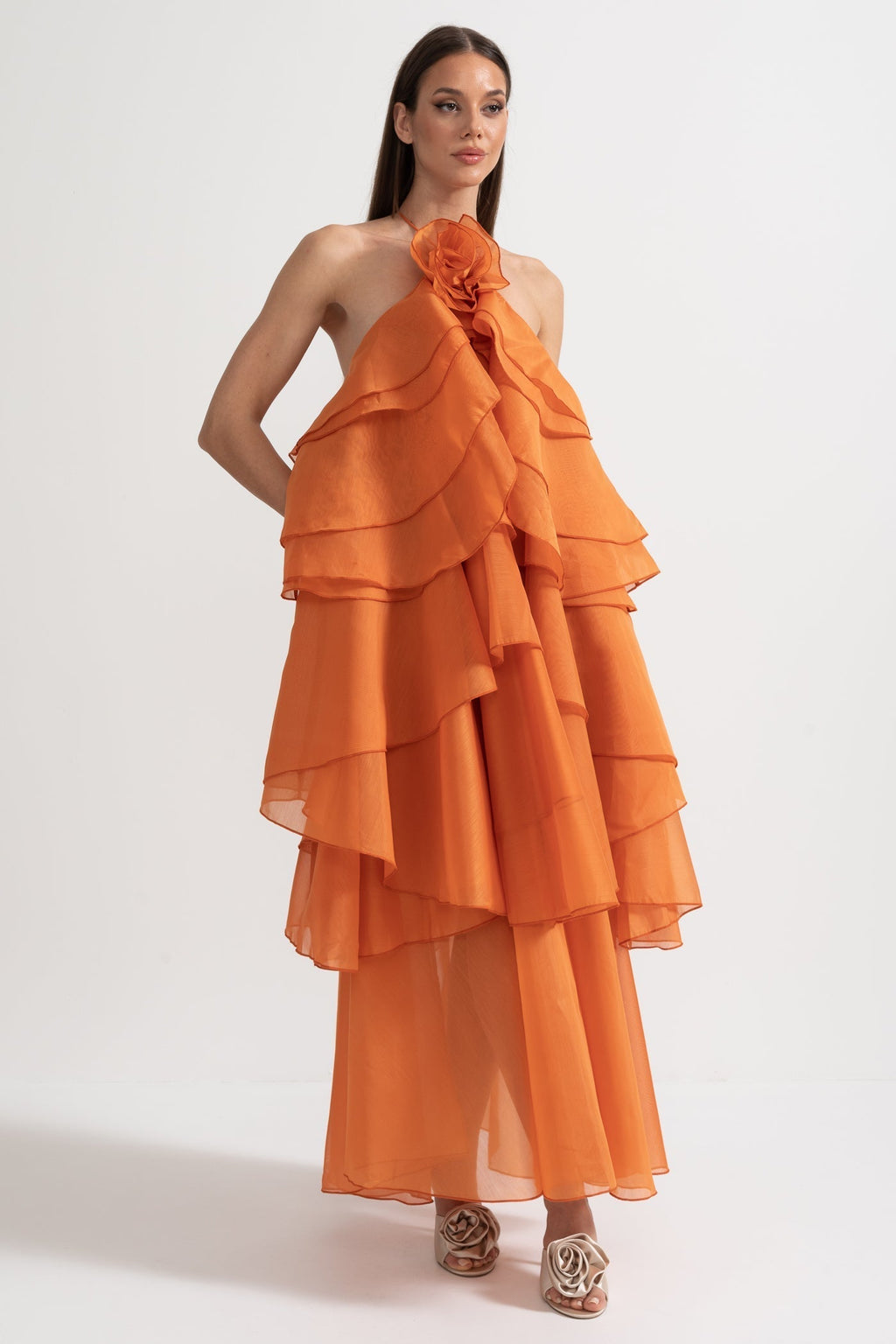 Rocío™ | Vestido Maxi Voluminoso con Volantes