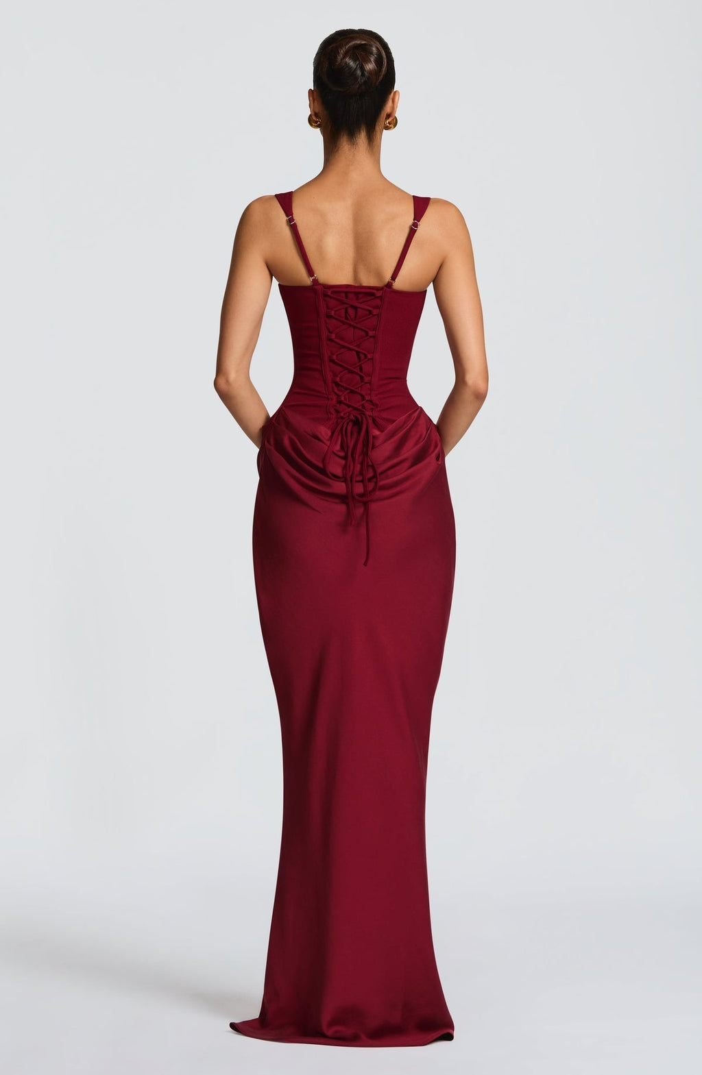 Rosa™ | Vestido con silueta fluida con corsé ajustado