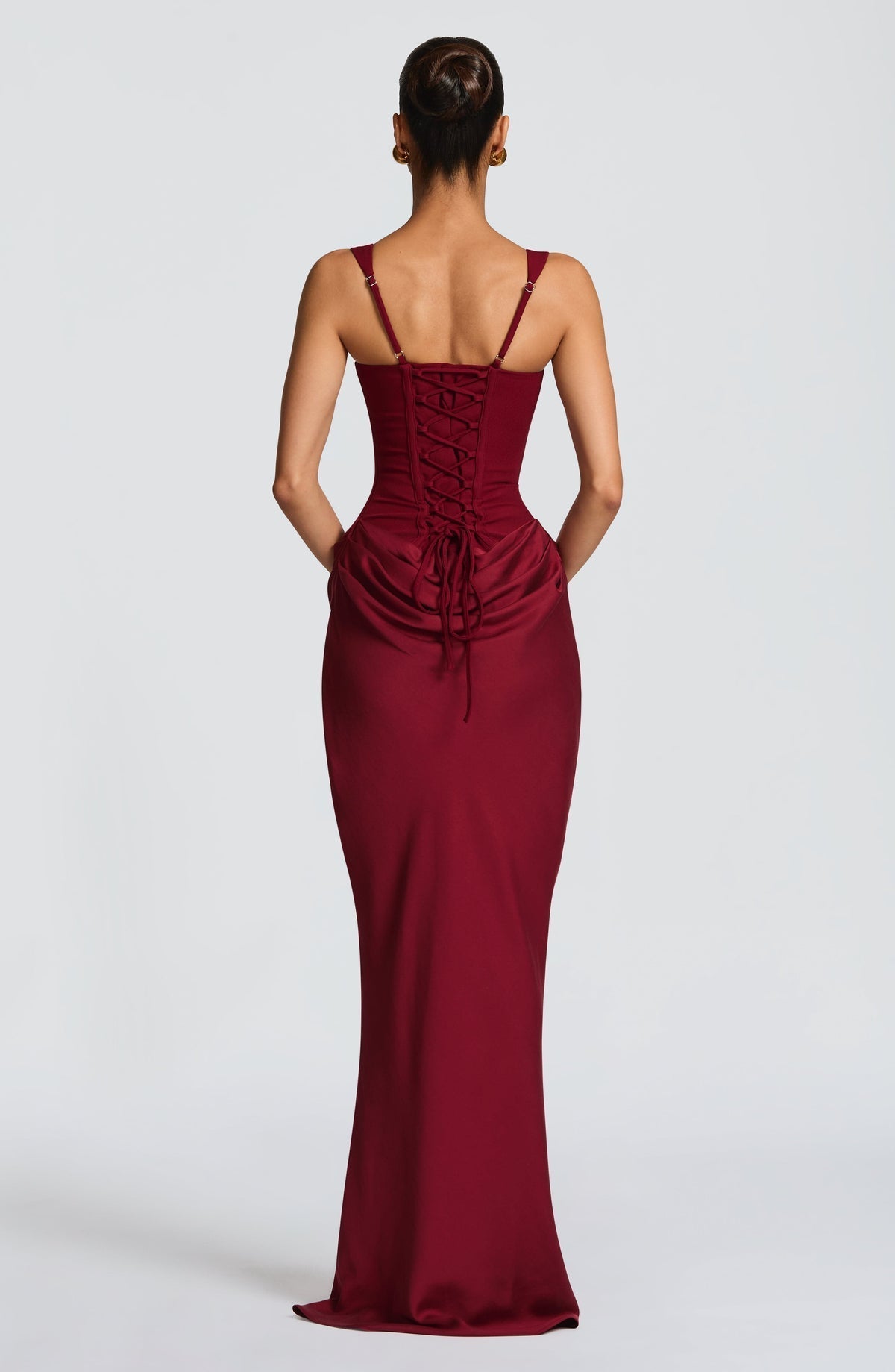 Rosa™ | Vestido con silueta fluida con corsé ajustado