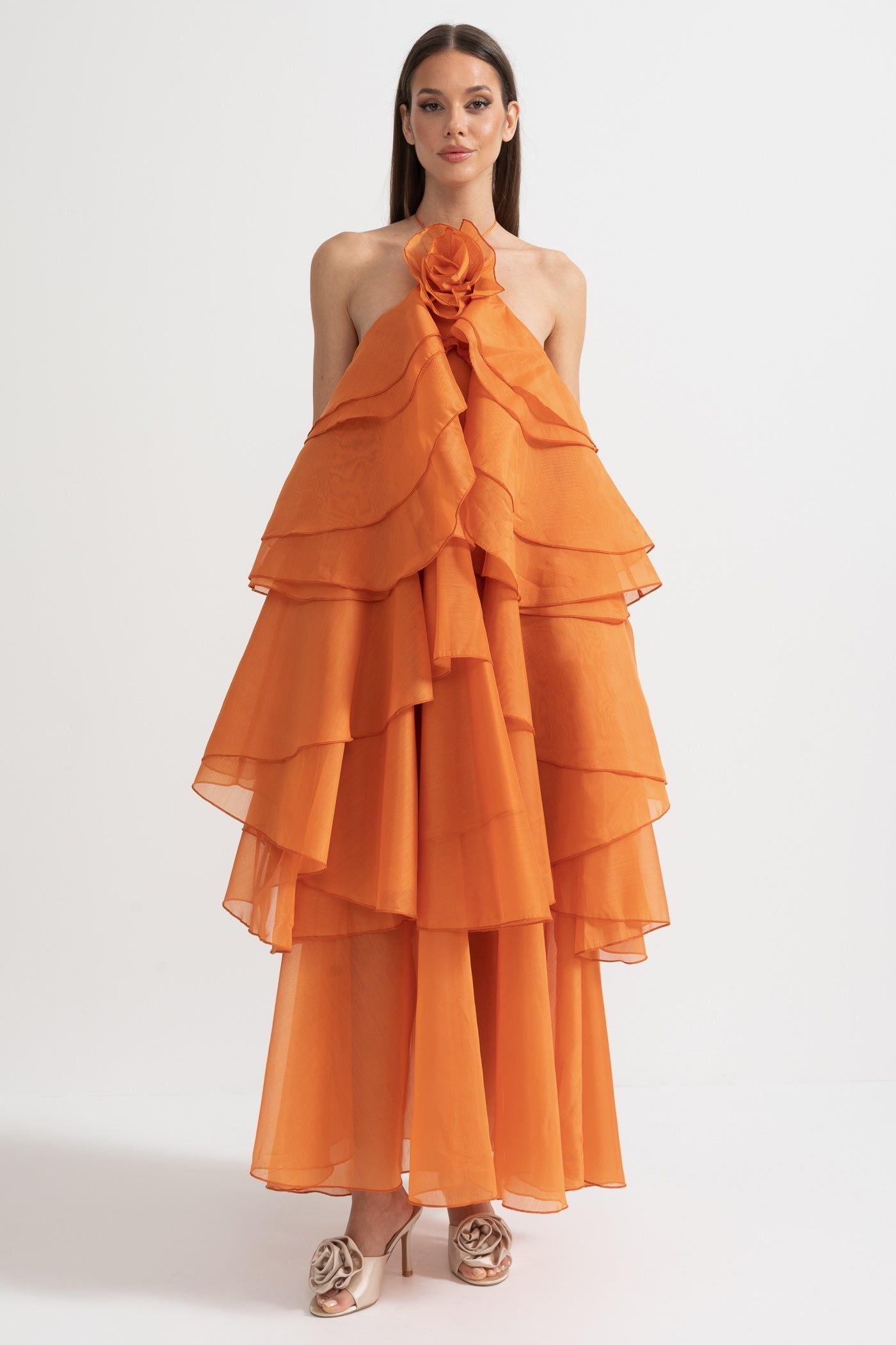 Rocío™ | Vestido Maxi Voluminoso con Volantes