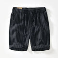 Gabriel™ - Bermudas blancas a rayas con estilo premium y fresco