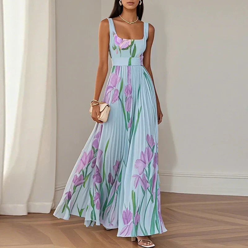Oriah | Vestido Maxi Floral de Corte A