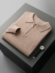 Enzo™ - Elegante Jersey Polo de Cachemira