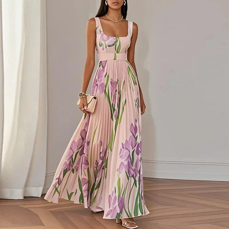 Oriah | Vestido Maxi Floral de Corte A