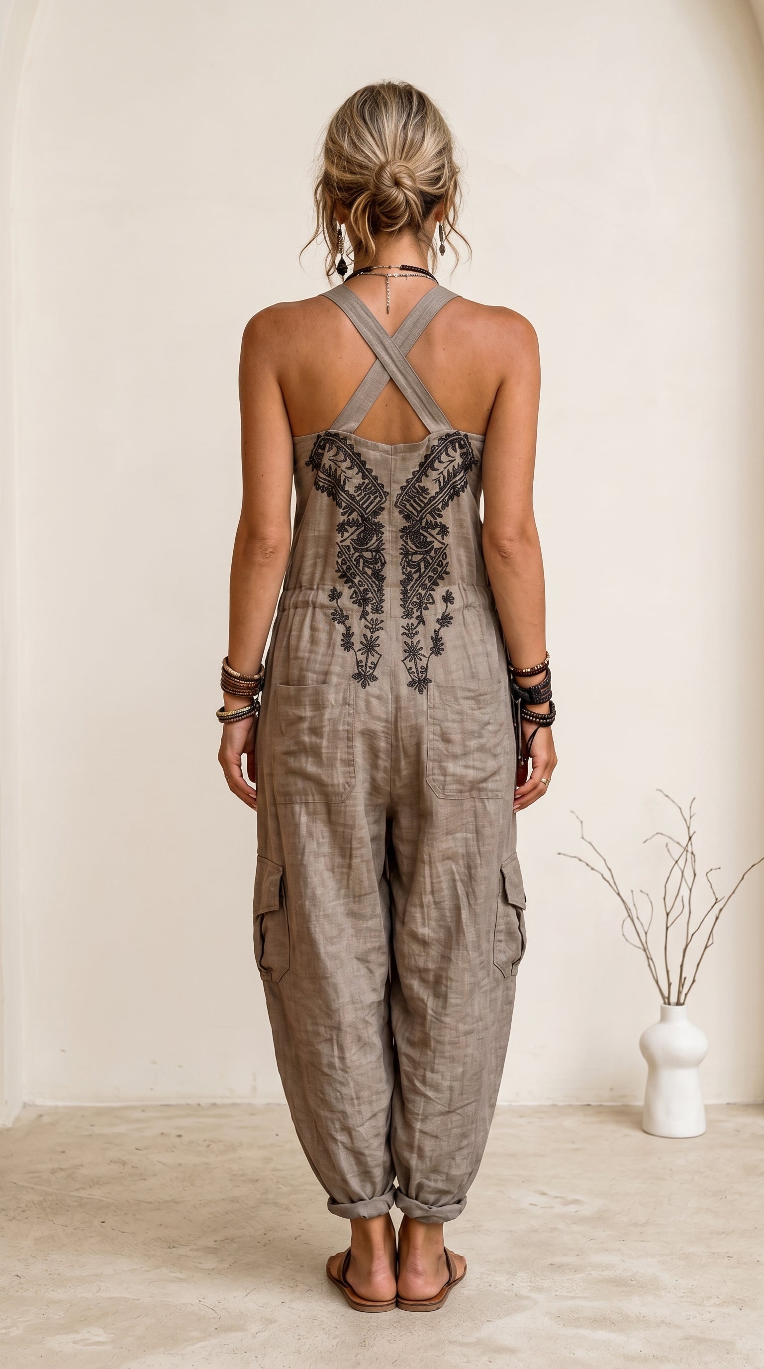 Erminilde | Mono bohemio bordado