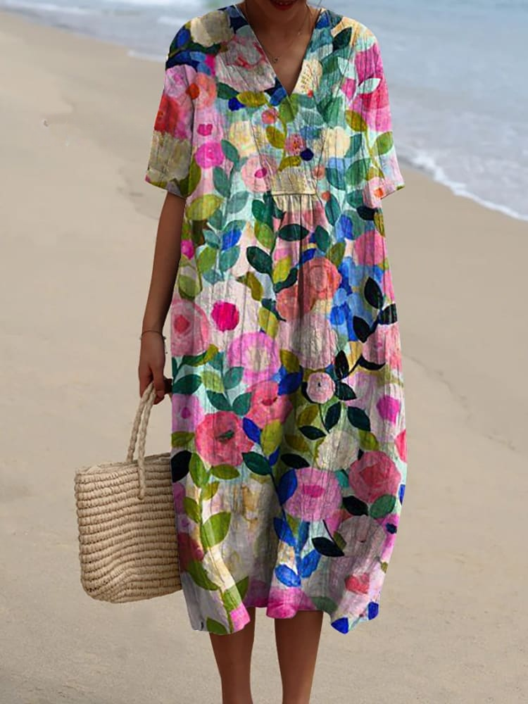 Quirine™ | Vestido Impreso Brisa de Verano