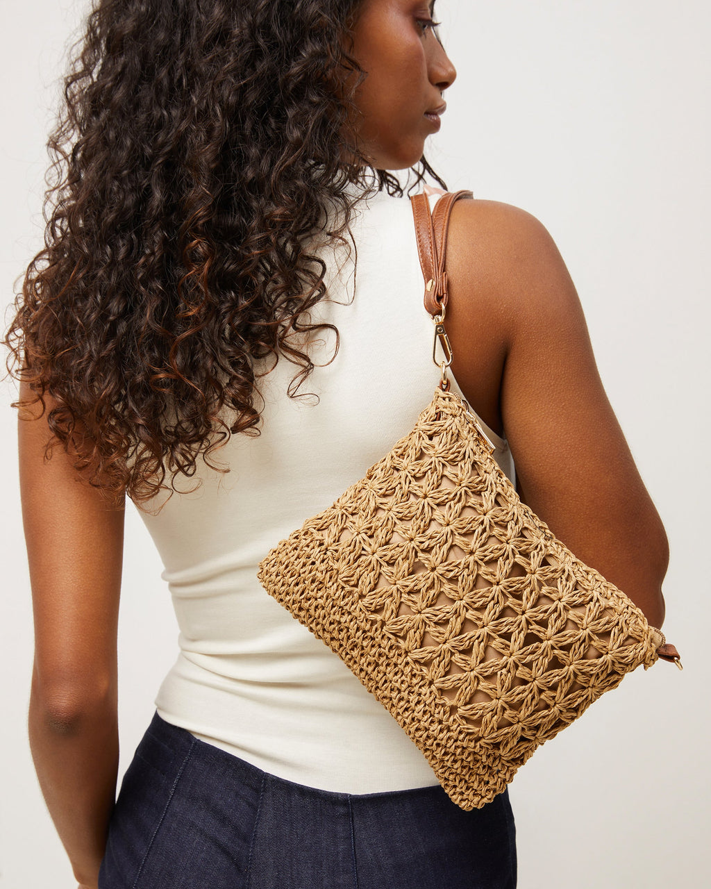 Blumi bolso bandolera efecto rafia